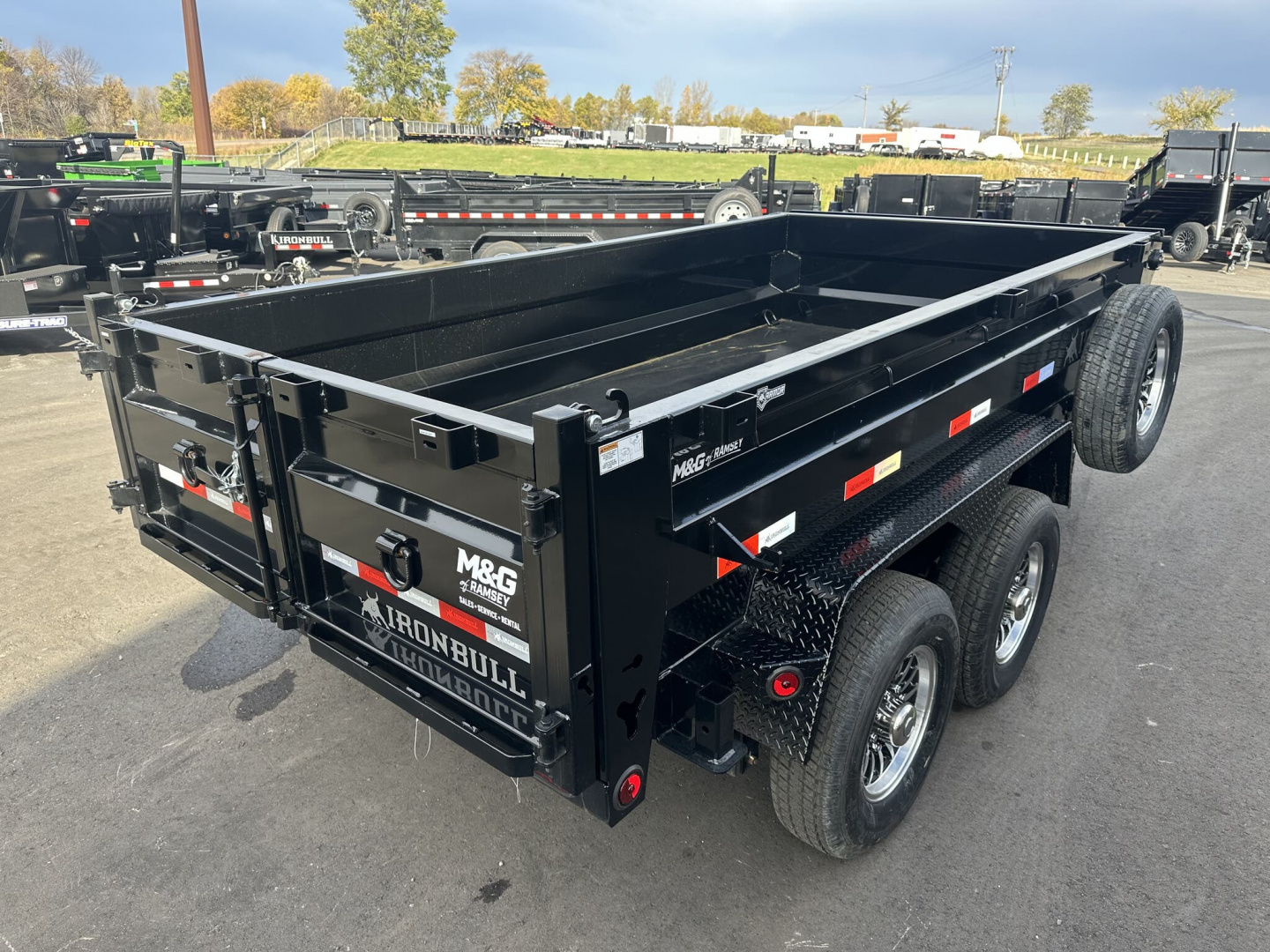 New DTB 72X12 14.9K DUMP TRAILER-BLACK