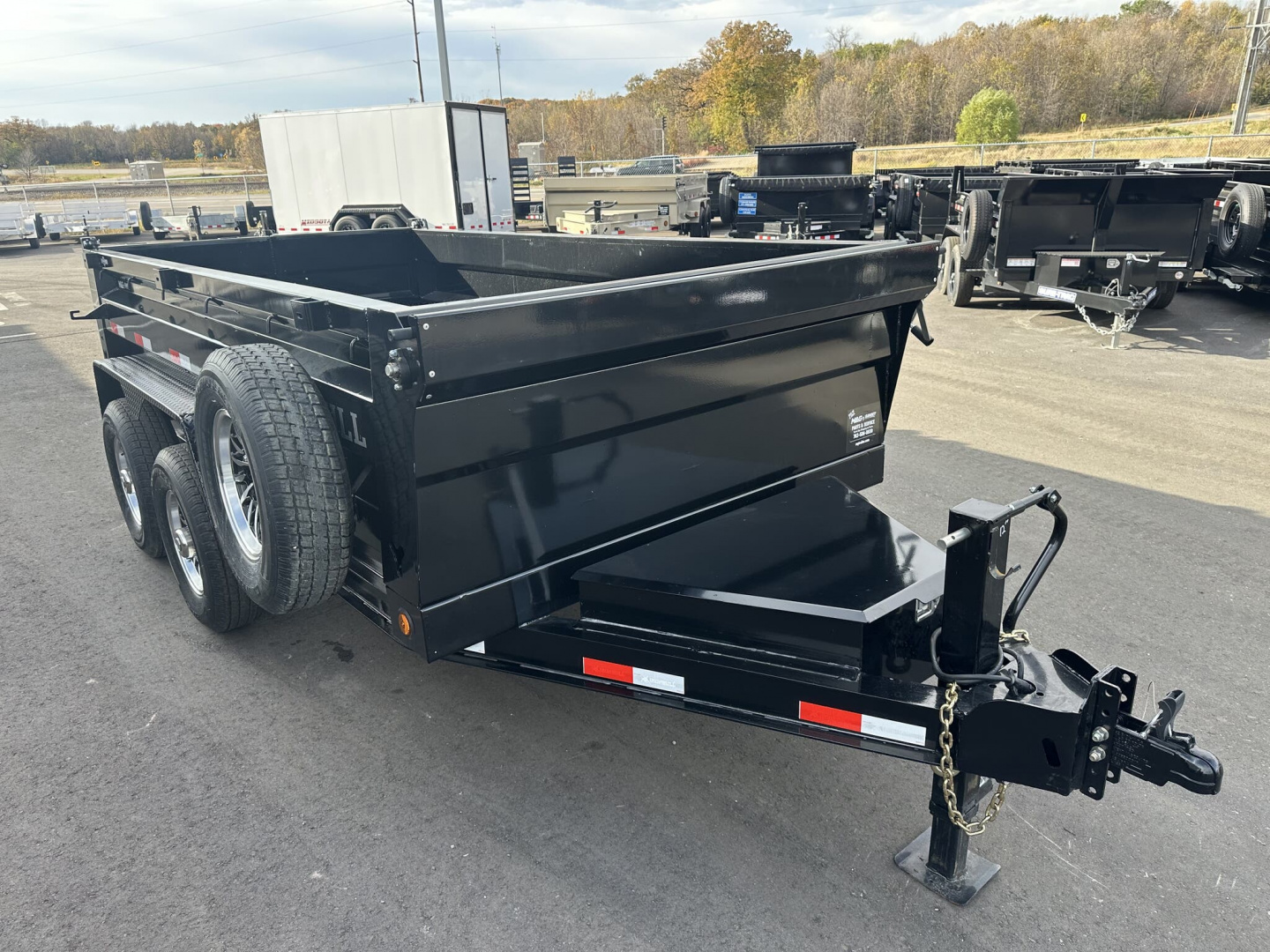 New DTB 72X12 14.9K DUMP TRAILER-BLACK