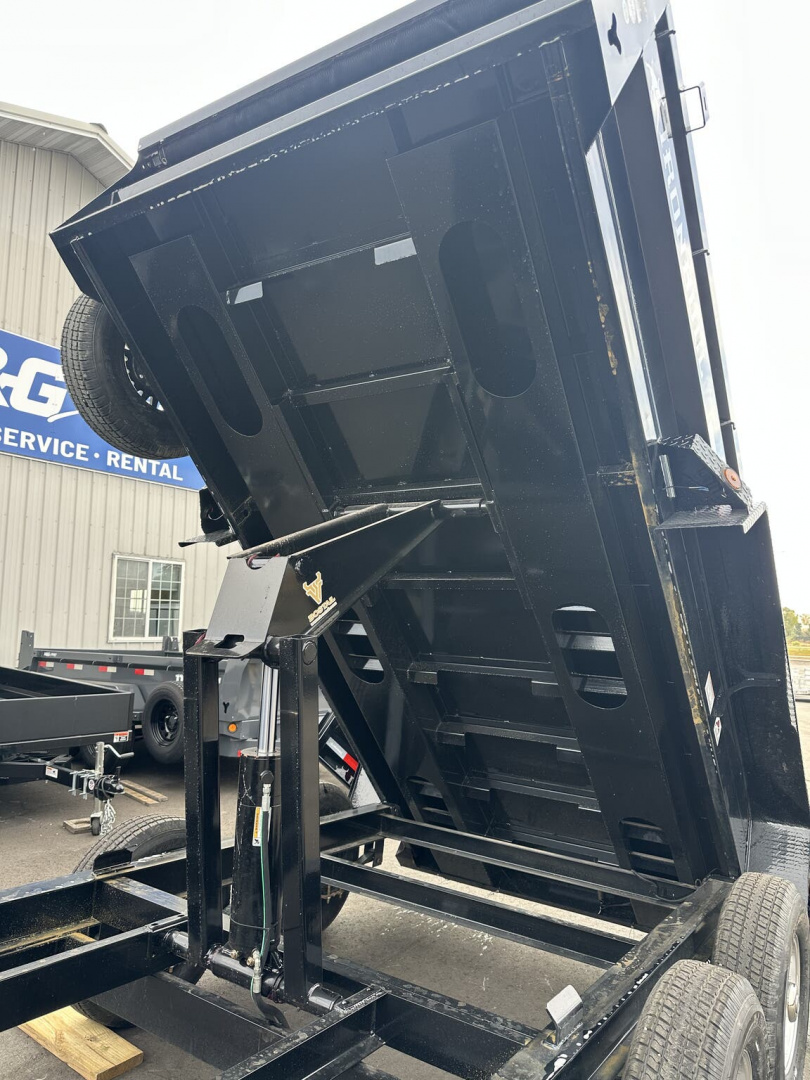New DTB 72X12 14.9K DUMP TRAILER-BLACK