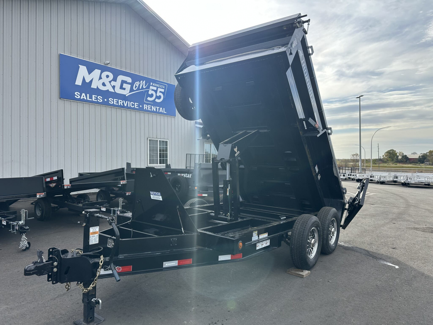 New DTB 72X12 14.9K DUMP TRAILER-BLACK