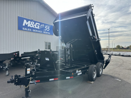 New DTB 72X12 14.9K DUMP TRAILER-BLACK