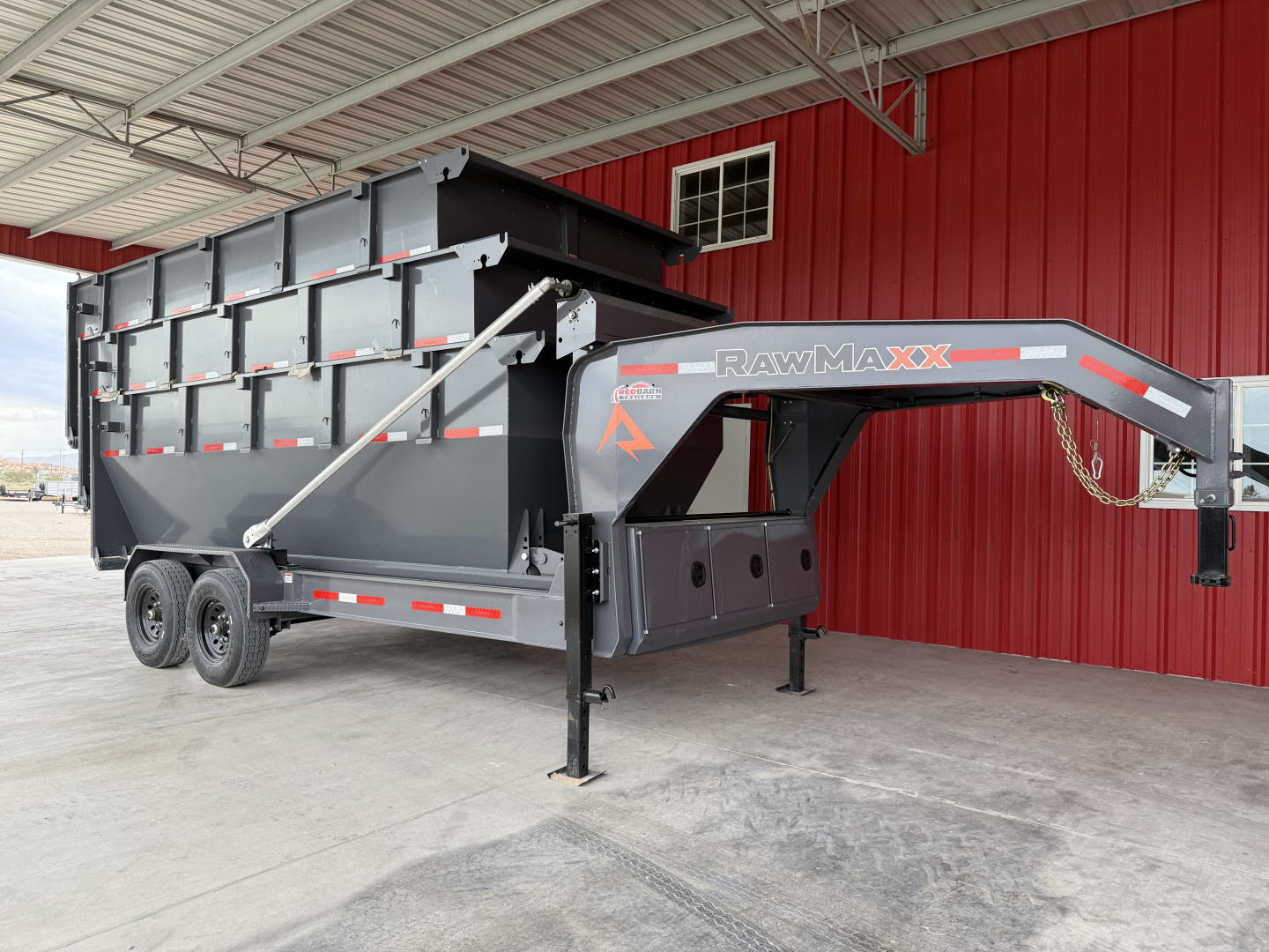 New 2026 RawMaxx RDX 83X16 BP ROLL OFF 16K TRAILERW/3 ORAN Dump Trailer