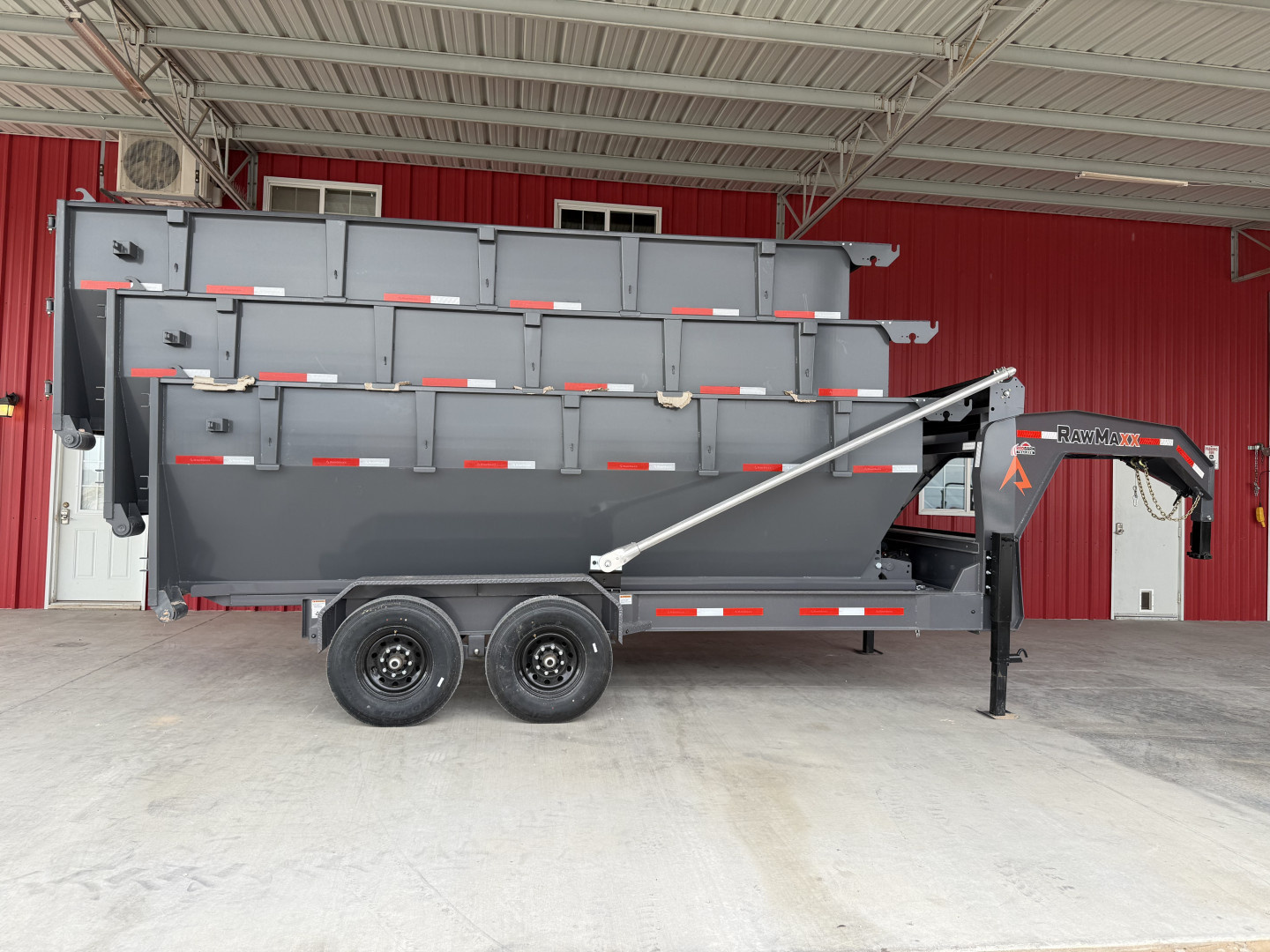 New 2026 RawMaxx RDX 83X16 BP ROLL OFF 16K TRAILERW/3 ORAN Dump Trailer