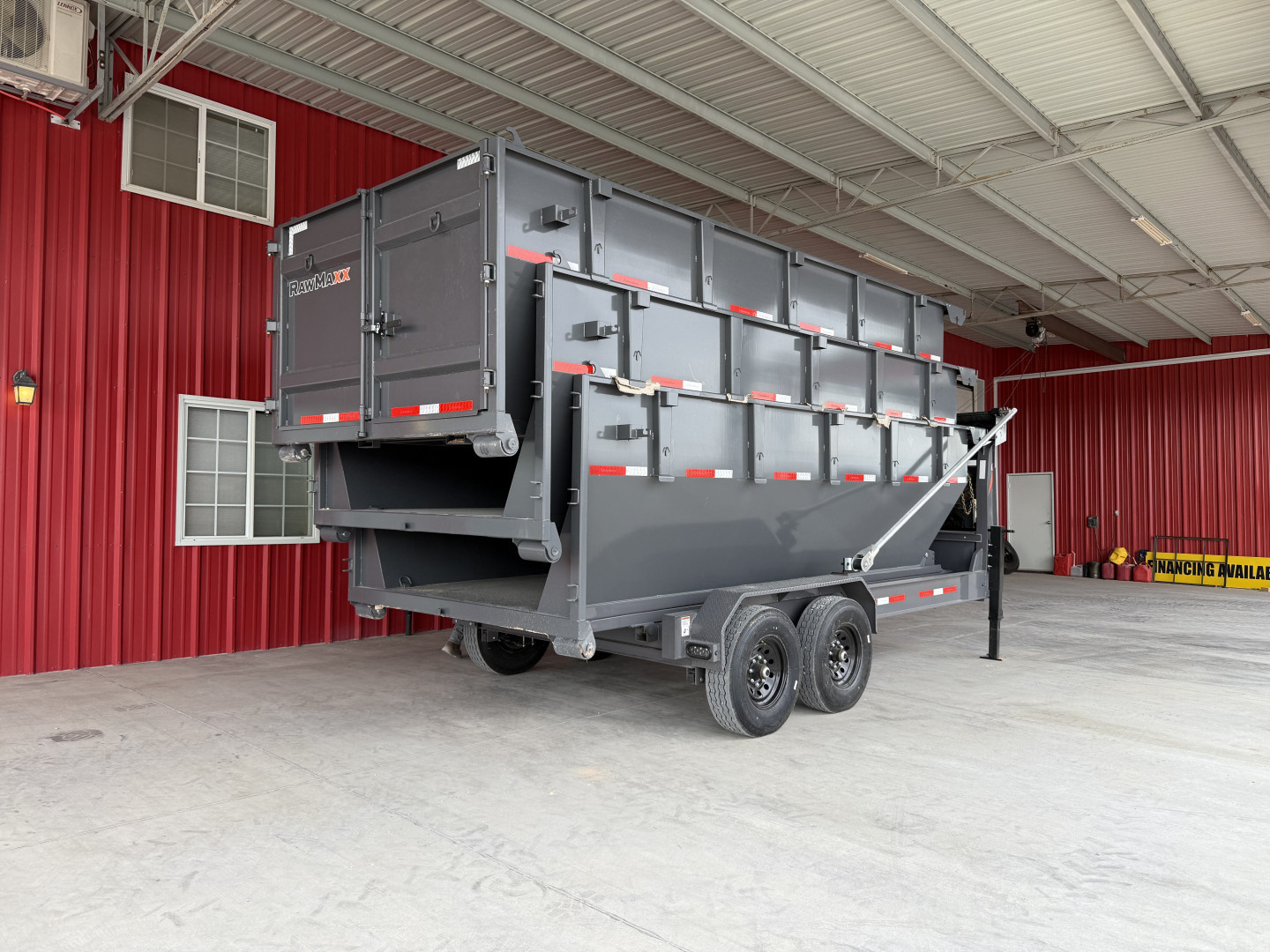 New 2026 RawMaxx RDX 83X16 BP ROLL OFF 16K TRAILERW/3 ORAN Dump Trailer