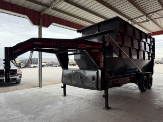 New 2026 RawMaxx RDX 83X16 BP ROLL OFF 16K TRAILERW/3 ORAN Dump Trailer