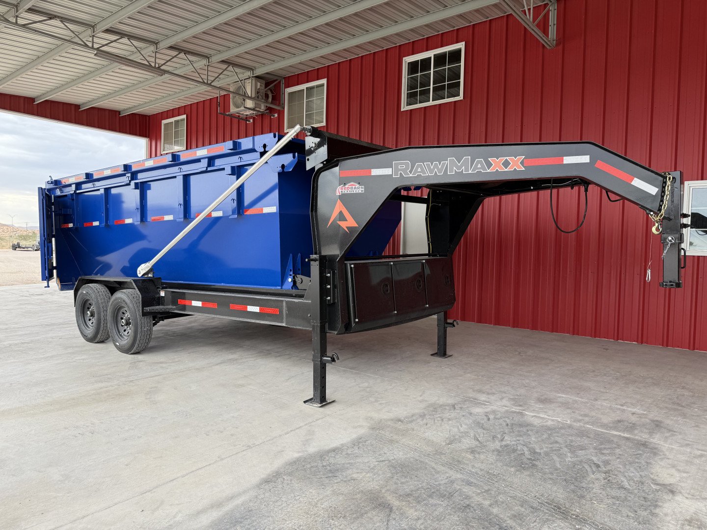 New 2026 RawMaxx RDX 83X16 BP ROLL OFF 14K TRAILERW/2BINS Dump Trailer