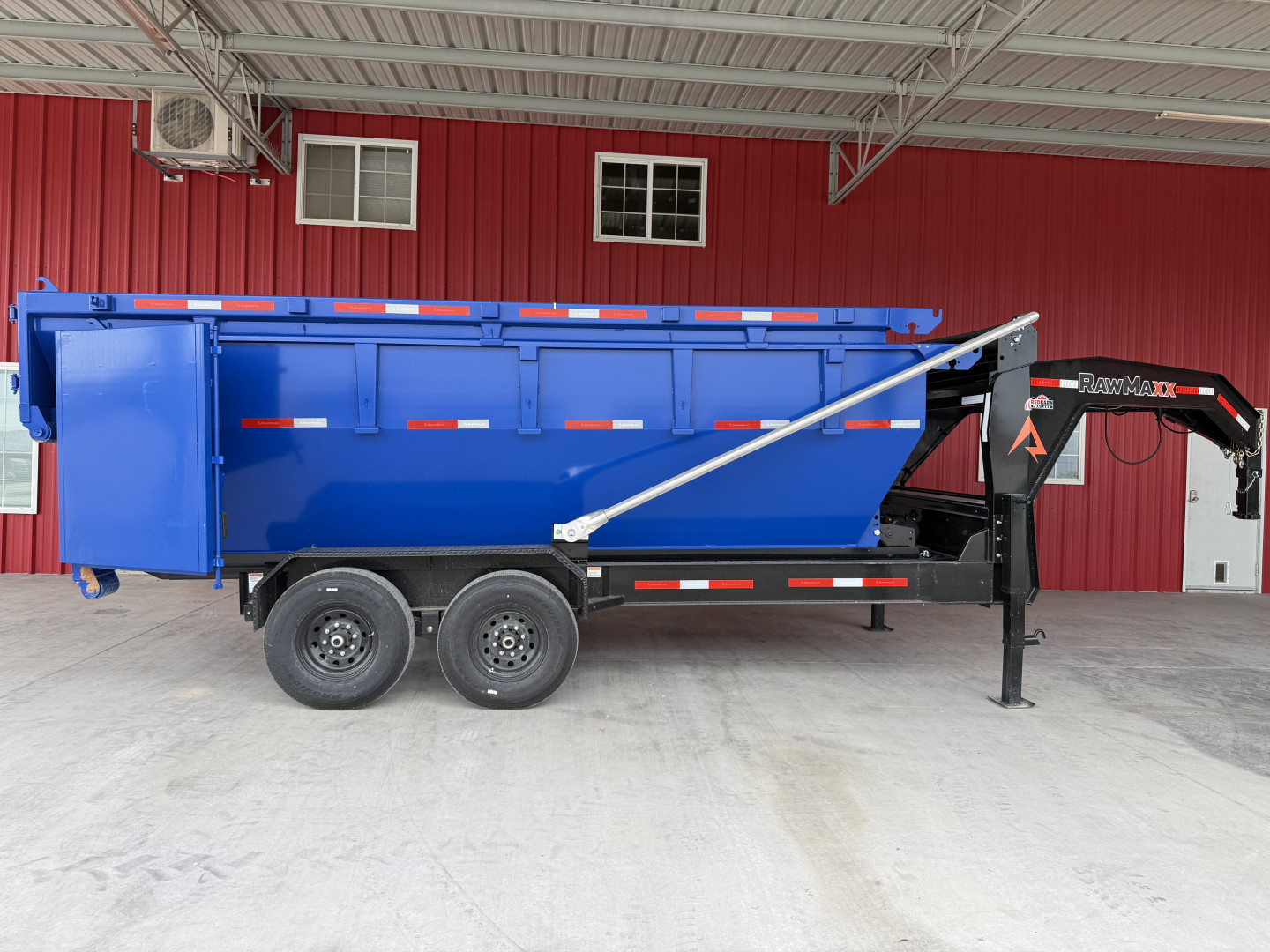 New 2026 RawMaxx RDX 83X16 BP ROLL OFF 14K TRAILERW/2BINS Dump Trailer