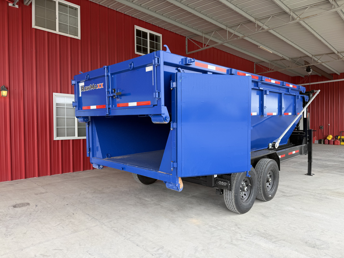 New 2026 RawMaxx RDX 83X16 BP ROLL OFF 14K TRAILERW/2BINS Dump Trailer