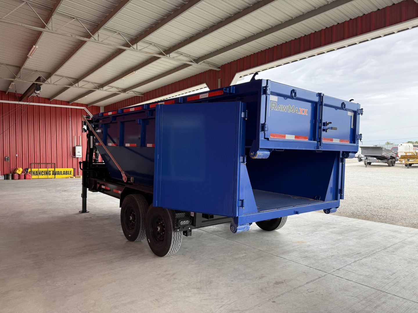 New 2026 RawMaxx RDX 83X16 BP ROLL OFF 14K TRAILERW/2BINS Dump Trailer