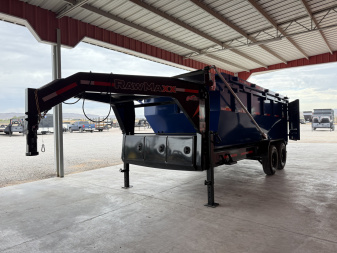 New 2026 RawMaxx RDX 83X16 BP ROLL OFF 14K TRAILERW/2BINS Dump Trailer