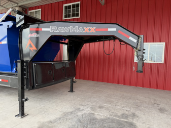 New 2026 RawMaxx RDX 83X16 BP ROLL OFF 14K TRAILERW/2BINS Dump Trailer