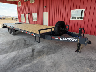 New 2026 Lamar Trailers 102X24 F8 14K DECKOVER, 5' DOVE, RHINO RA Equipment Trailer