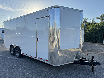 New 2026 Arising 8.5X18 TANDEM AXLE 10000 LB GVWR Cargo / Enclosed Trailer WITH .080 COMPOSITE EXTERIOR, 7FT INTERIOR HEIGHT, REAR RAMP DOOR, FULL TUBE FRAME