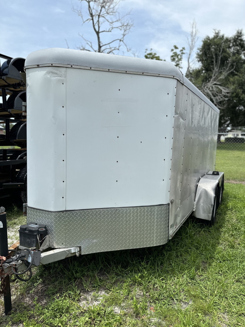 Used 2007 Wells Cargo 6'6" X 12 TA DOUBLE REAR DOORS FRONT DOOR Equipment Trailer