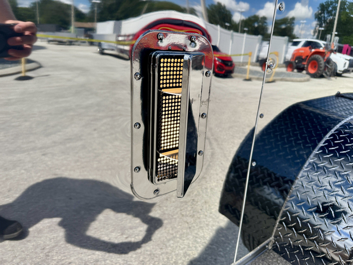 New 2026 Rock Solid Cargo 7x14 Rear Ramp Door 7K Orange & Black Polycore Black Out PKG Cargo / Enclosed Trailer