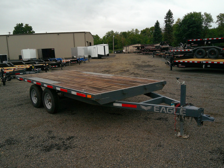 Used 2022 Eagle 7x14 7K Deckover Flatbed Trailer
