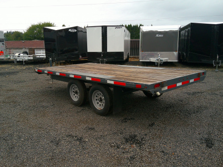 Used 2022 Eagle 7x14 7K Deckover Flatbed Trailer