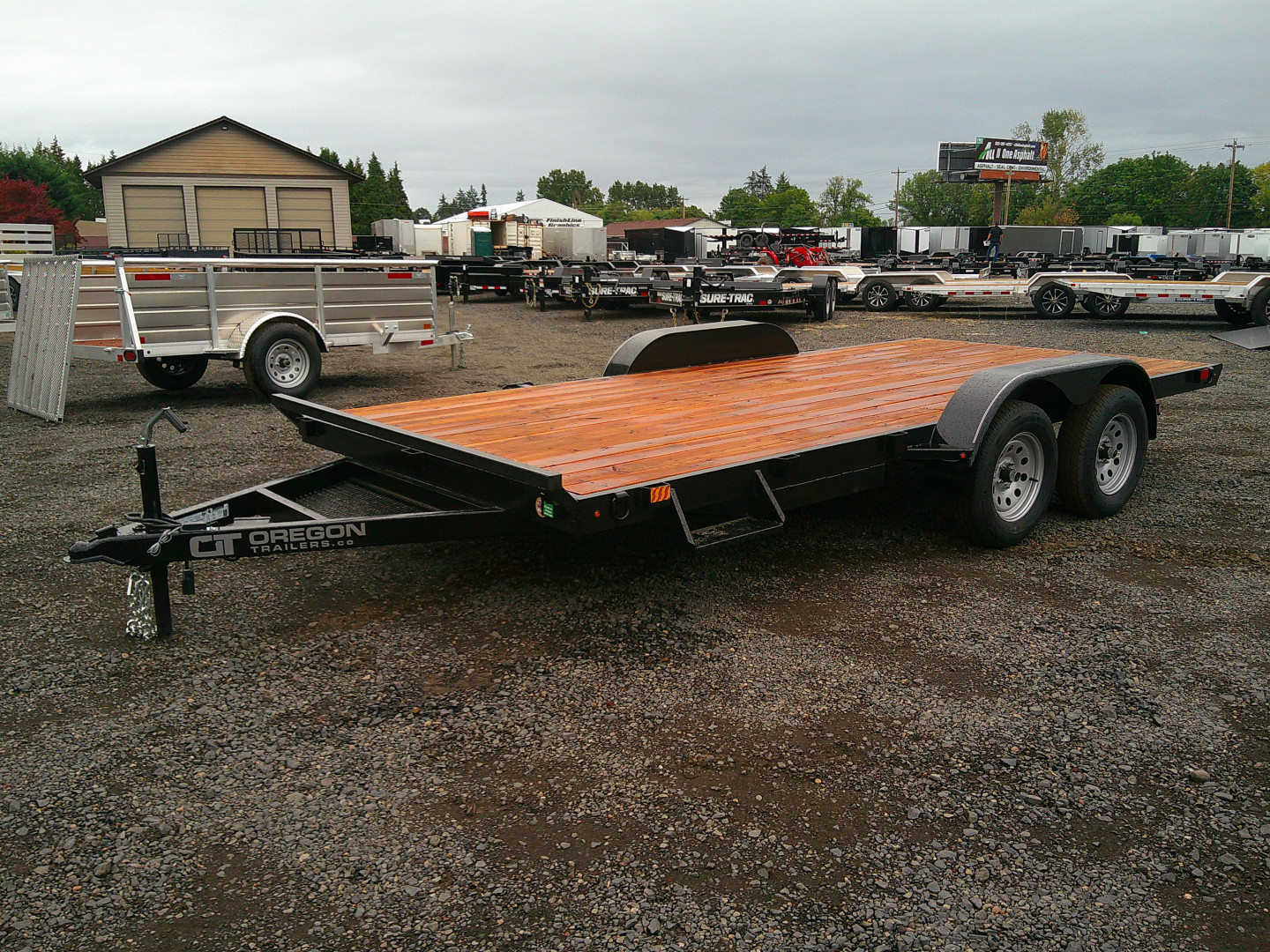 New 2026 Eagle 7x16 7K car Hauler Flatbed Trailer