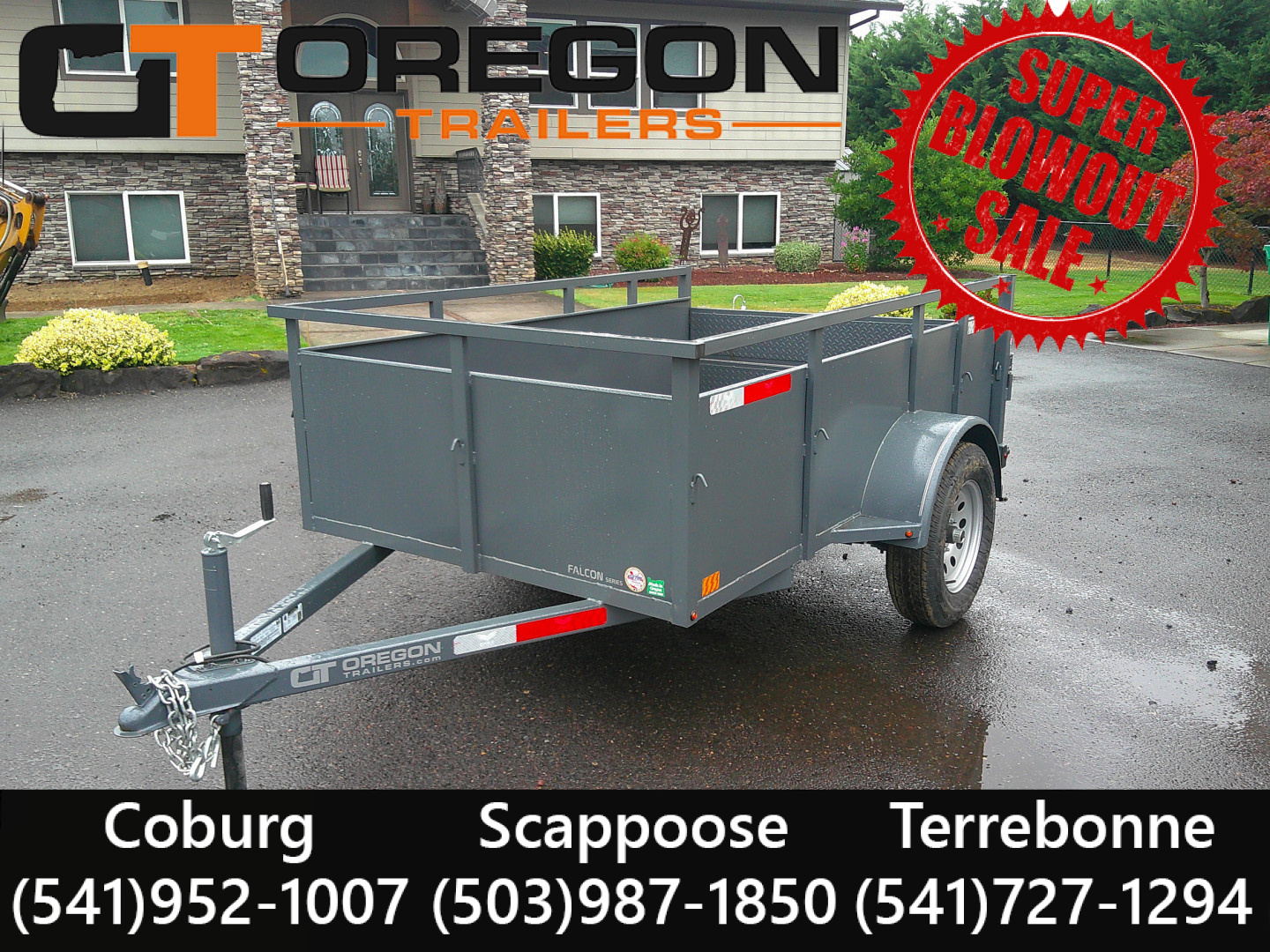 New BLOWOUT SALE! 2026 Eagle 5x8 3K Utility Trailer