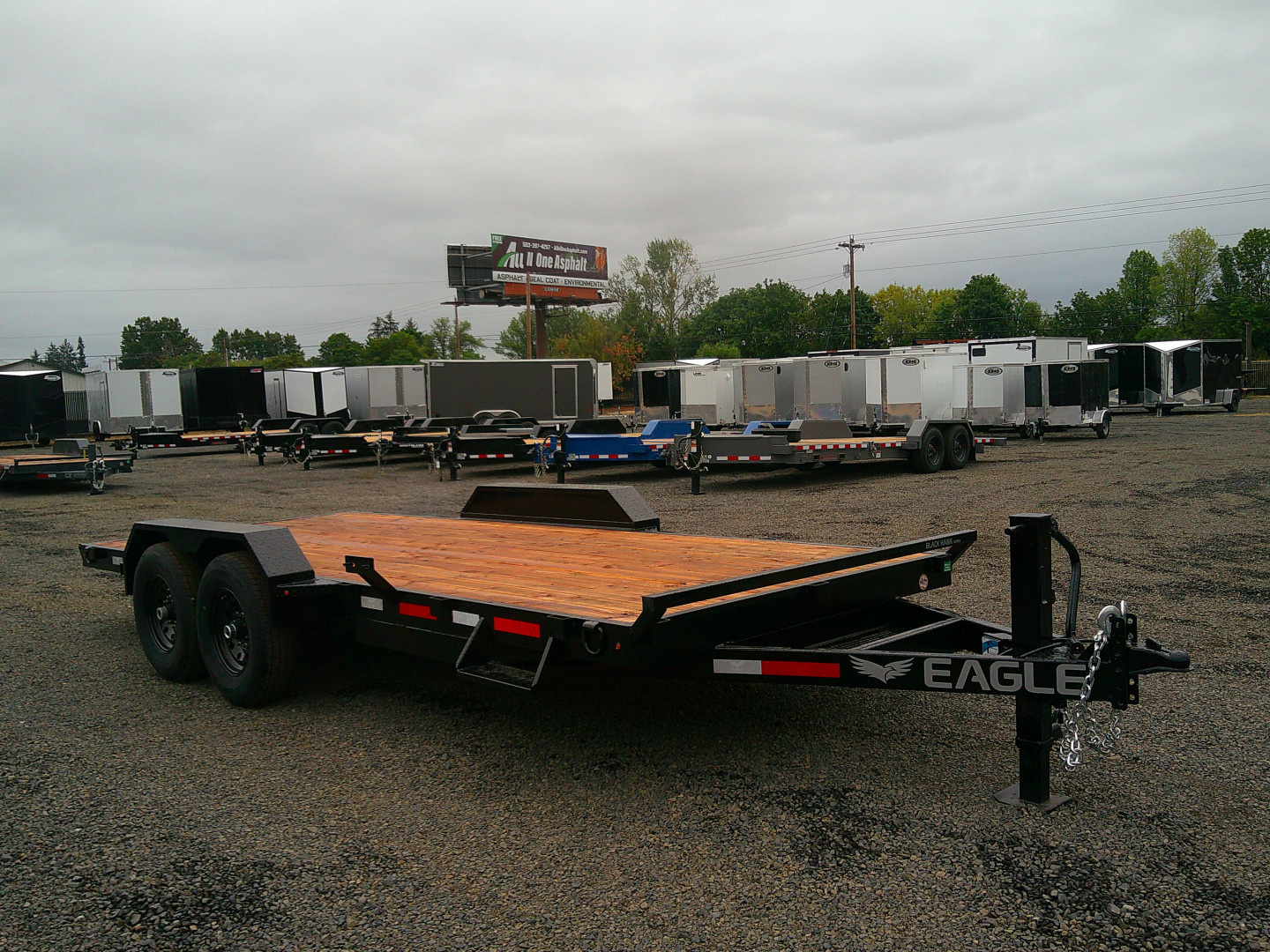 New 2026 Eagle 7x18 14K Flatbed Trailer EQ