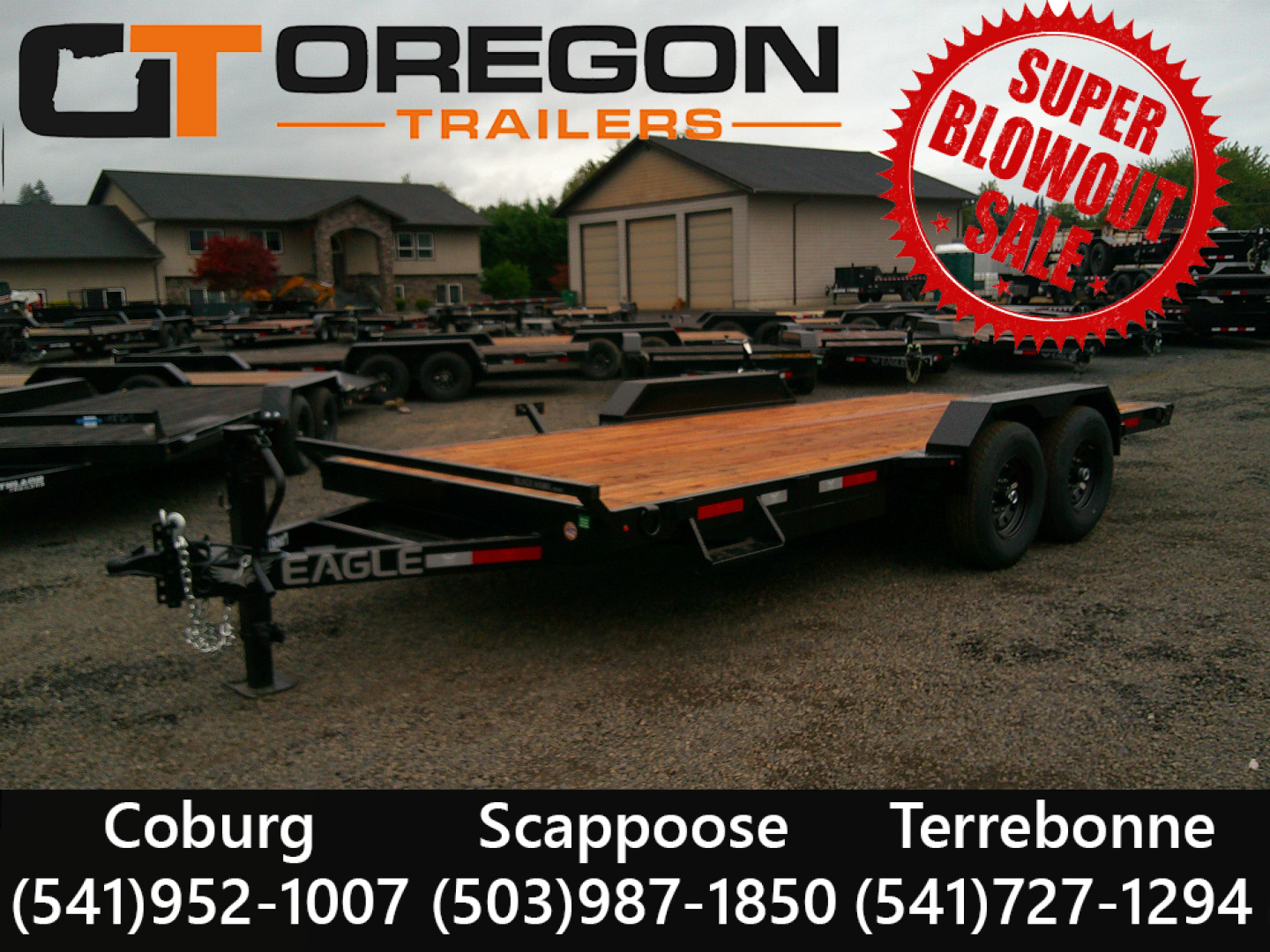 New 2026 Eagle 7x18 14K Flatbed Trailer EQ