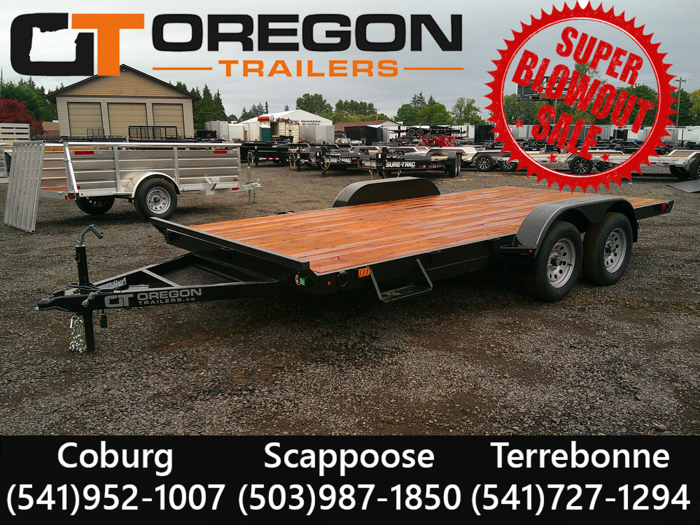 New 2026 Eagle 7x16 10K Flatbed Trailer