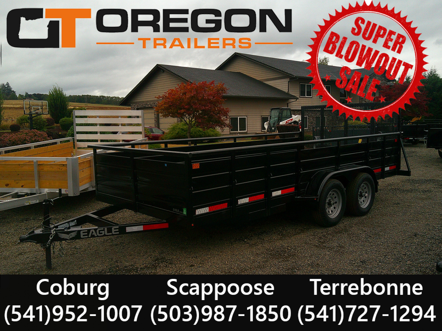 New 2025 Eagle 7x16 7K Utility Trailer