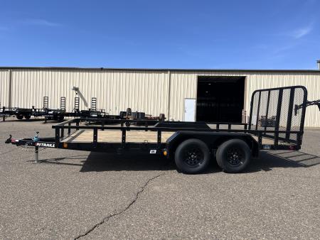 New PJ Trailers 83" x 16' UL Tandem Axle Utility Trailer