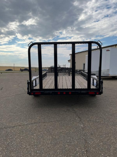 New 2025 PJ Trailers 77" x 12' Single Axle Channel Utility (U7) Utility Trailer