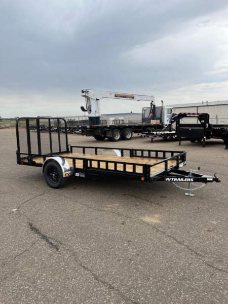 New 2025 PJ Trailers 83" x 14' 83" Single Axle Channel Utility (U8) Utility Trailer