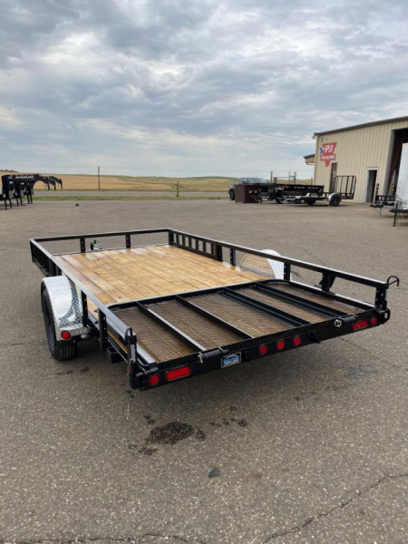 New 2025 PJ Trailers 83" x 14' 83" Single Axle Channel Utility (U8) Utility Trailer