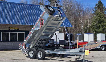 New 6 X 12 GALVANIZED DUMP TRAILER 2024 TRIUMPH 7 K AXLES