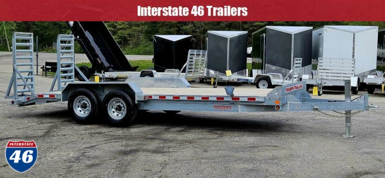 New 82X18+2 GALVANIZED EQUIPMENT TRAILER 7K AXLES