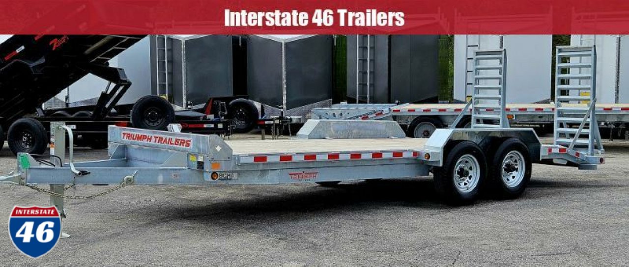 New 82X18+2 GALVANIZED EQUIPMENT TRAILER 7K AXLES