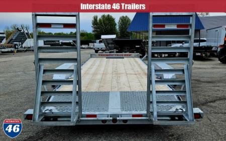 New 82X18+2 GALVANIZED EQUIPMENT TRAILER 7K AXLES