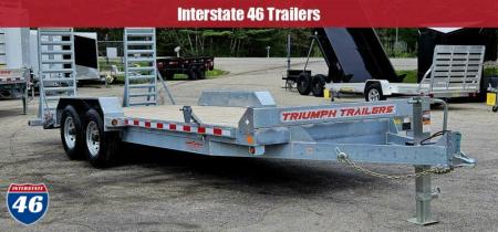 New 82X18+2 GALVANIZED EQUIPMENT TRAILER 7K AXLES