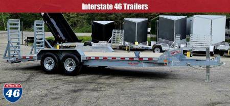 New 82X18+2 GALVANIZED EQUIPMENT TRAILER 7K AXLES