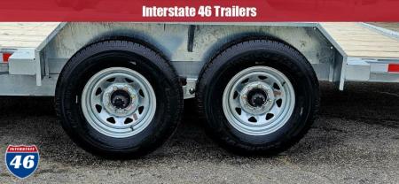 New 82X18+2 GALVANIZED EQUIPMENT TRAILER 7K AXLES