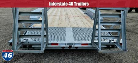 New 82X18+2 GALVANIZED EQUIPMENT TRAILER 7K AXLES