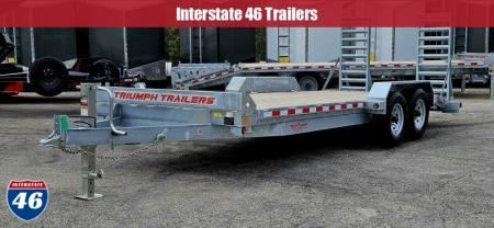 New 82X18+2 GALVANIZED EQUIPMENT TRAILER 7K AXLES