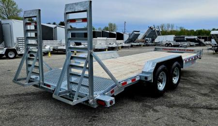 New 82X18+2 GALVANIZED EQUIPMENT TRAILER 7K AXLES
