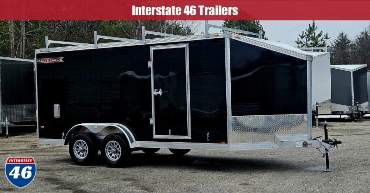 New 7.5 X 16 RENEGADE 5200# AXLES CONTRACTOR PKG CARGO DOORS 5 YEAR WARRANTY POLYCOR EXTERIOR