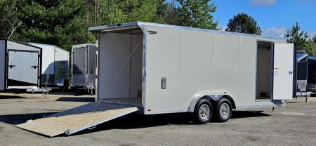 New 7.5 X 20' CARGO ENCLOSED 5200# AXLES ALL ALUMINUM 2025 LIGHTNING