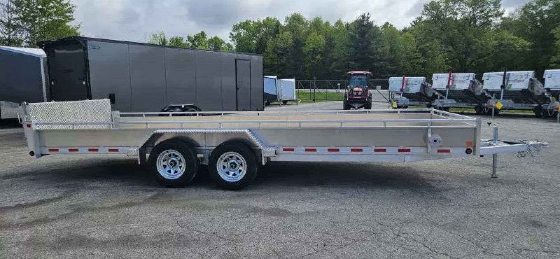 New 80" X 20' ALUMINUM TRIUMPH UTILITY TRAILER 3500# TANDEM AXLES