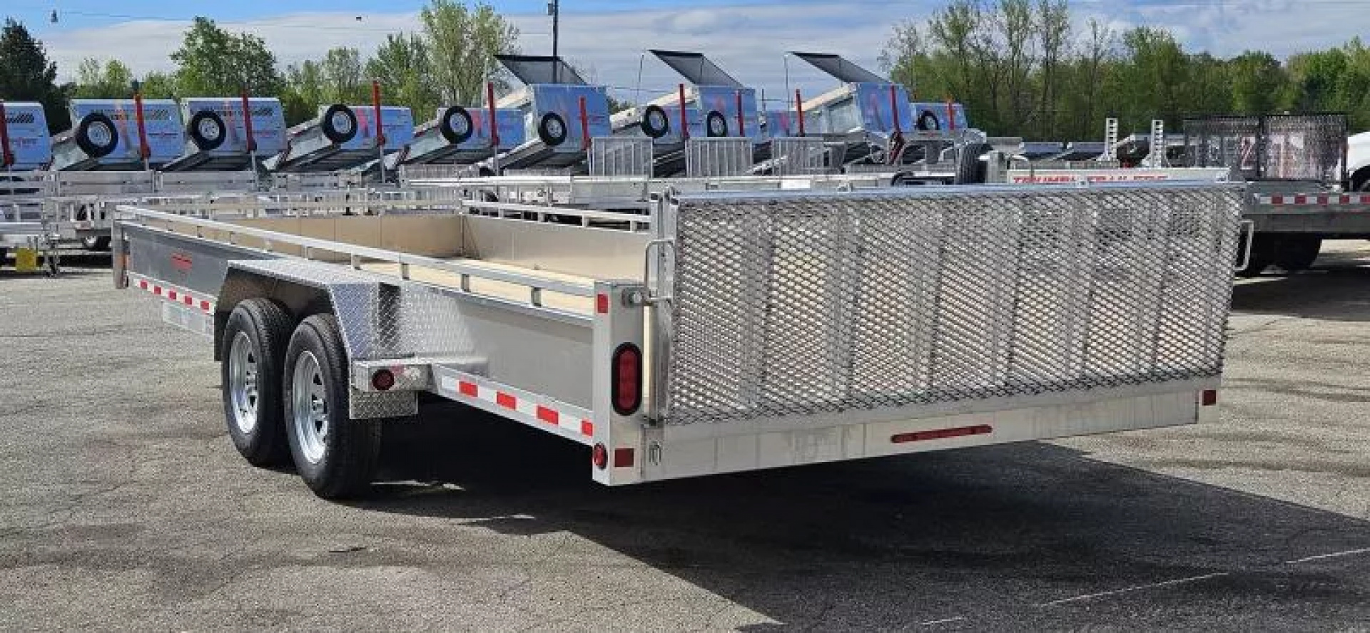 New 80" X 20' ALUMINUM TRIUMPH UTILITY TRAILER 3500# TANDEM AXLES