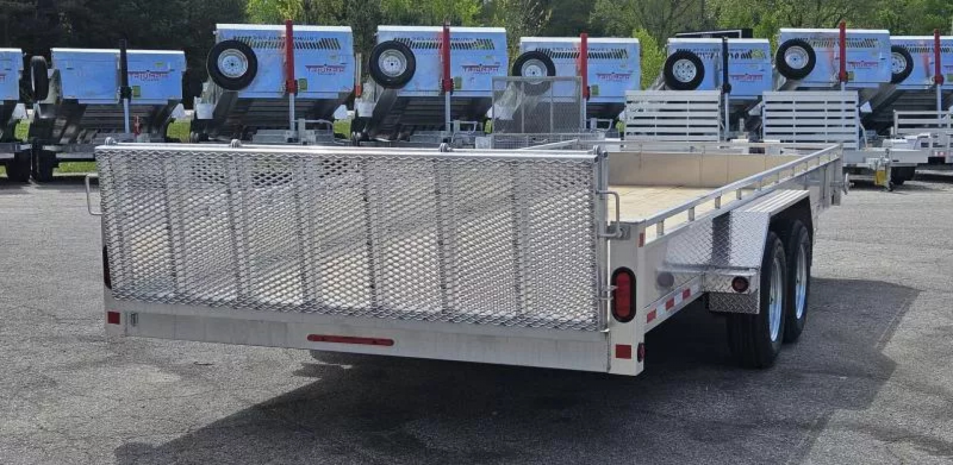 New 80" X 20' ALUMINUM TRIUMPH UTILITY TRAILER 3500# TANDEM AXLES