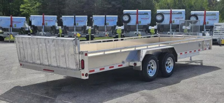 New 80" X 20' ALUMINUM TRIUMPH UTILITY TRAILER 3500# TANDEM AXLES