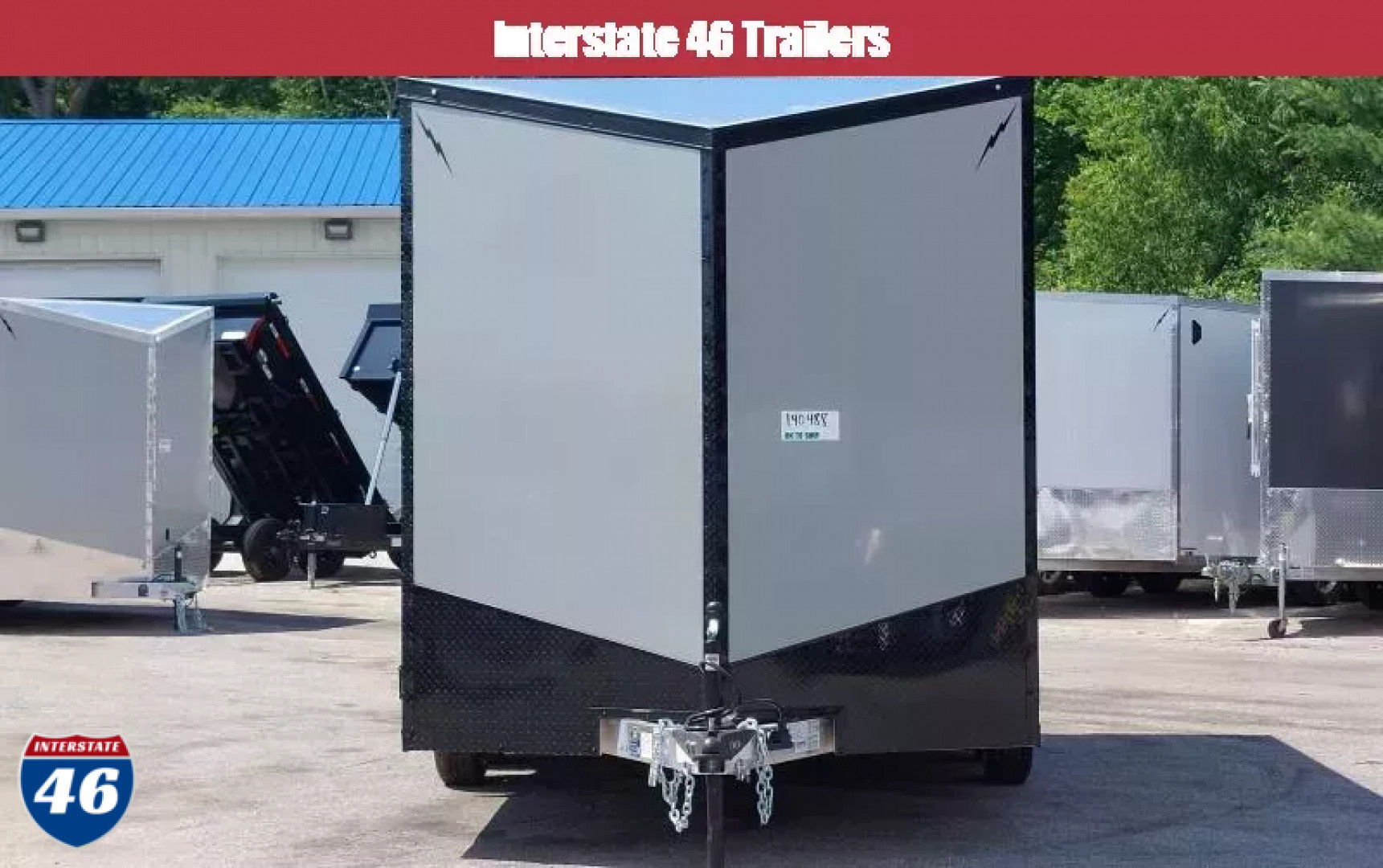 New 7.5 X 14 CARGO ENCLOSED REAR RAMP DOOR TANDEM AXLE ALL ALUMINUM LIGHTNING