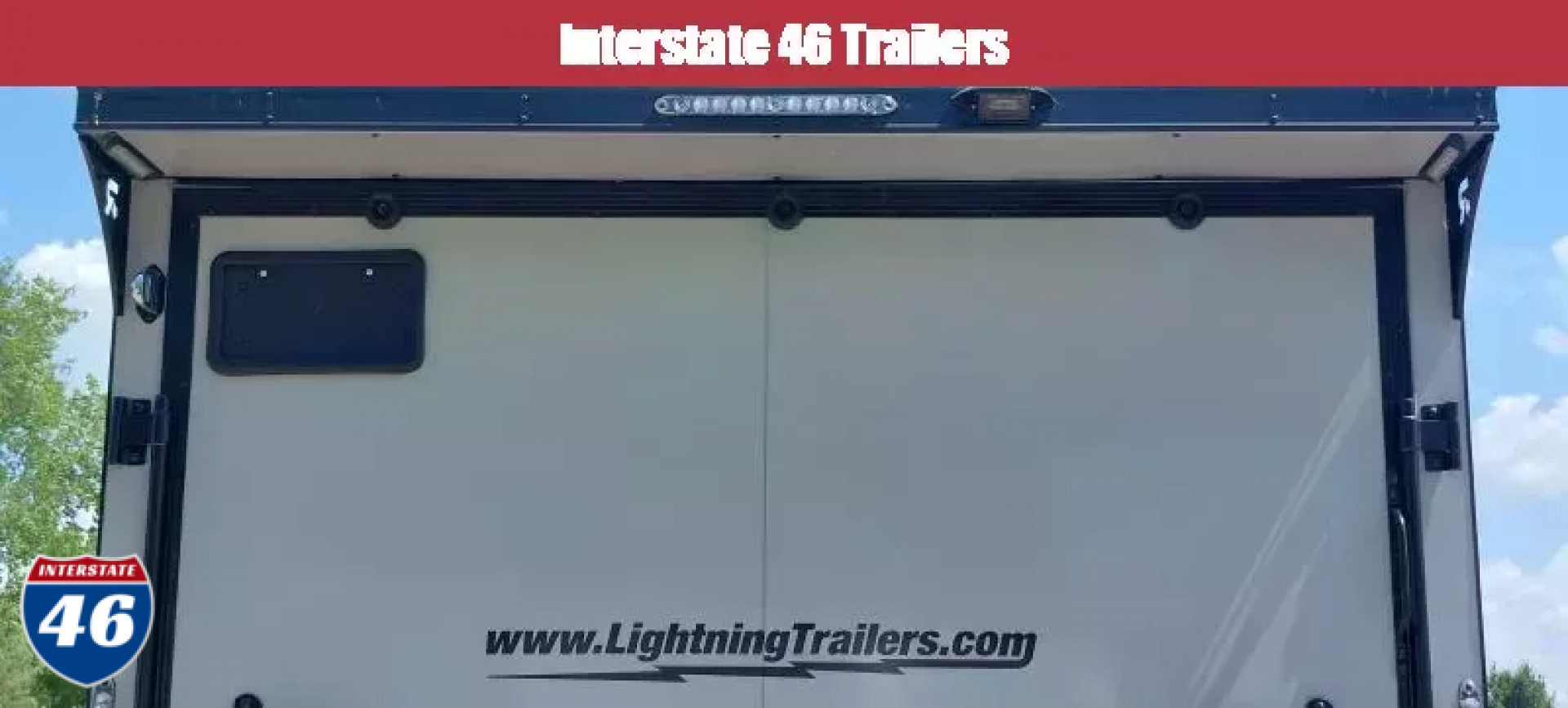 New 7.5 X 14 CARGO ENCLOSED REAR RAMP DOOR TANDEM AXLE ALL ALUMINUM LIGHTNING