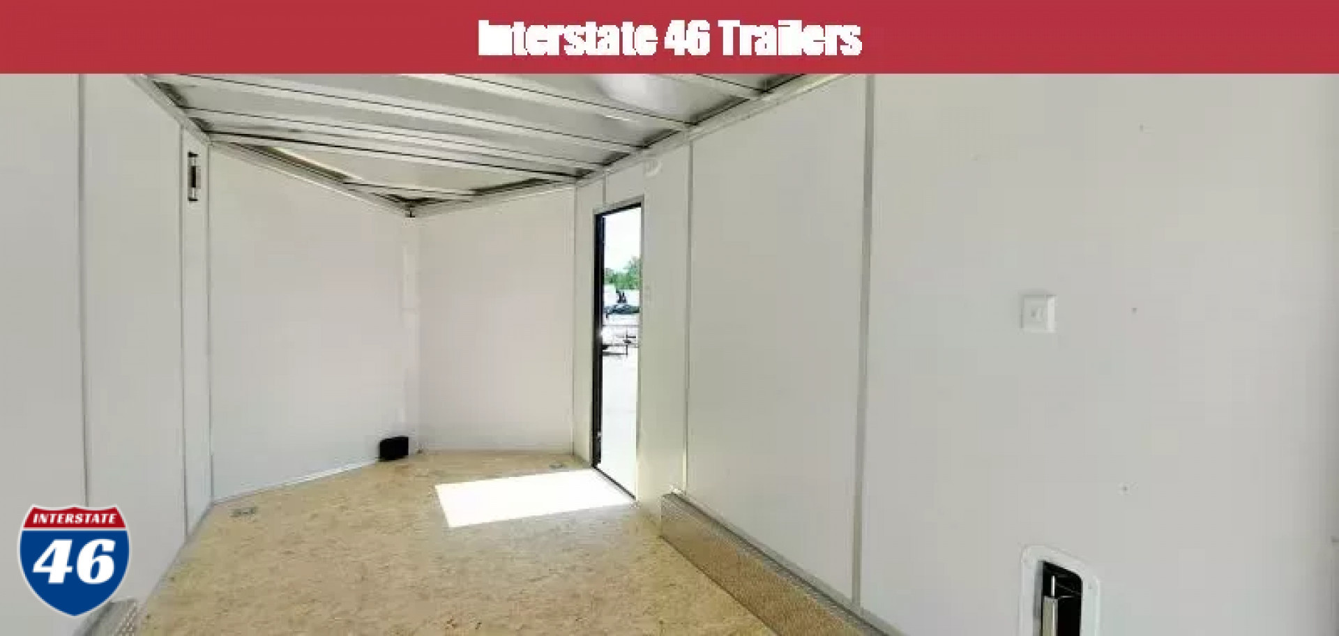 New 7.5 X 14 CARGO ENCLOSED REAR RAMP DOOR TANDEM AXLE ALL ALUMINUM LIGHTNING